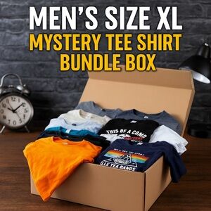 Men’s Size XL Mystery Tee Shirt Bundle Box